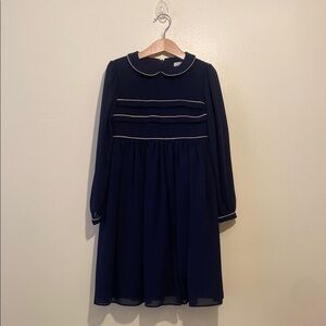 PATACHOU Elegant Navy Blue Kids Dress. Size 8